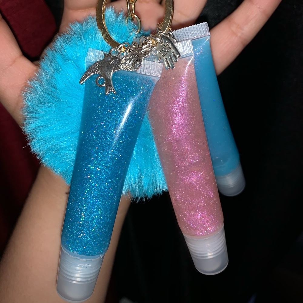 Lip gloss keychain